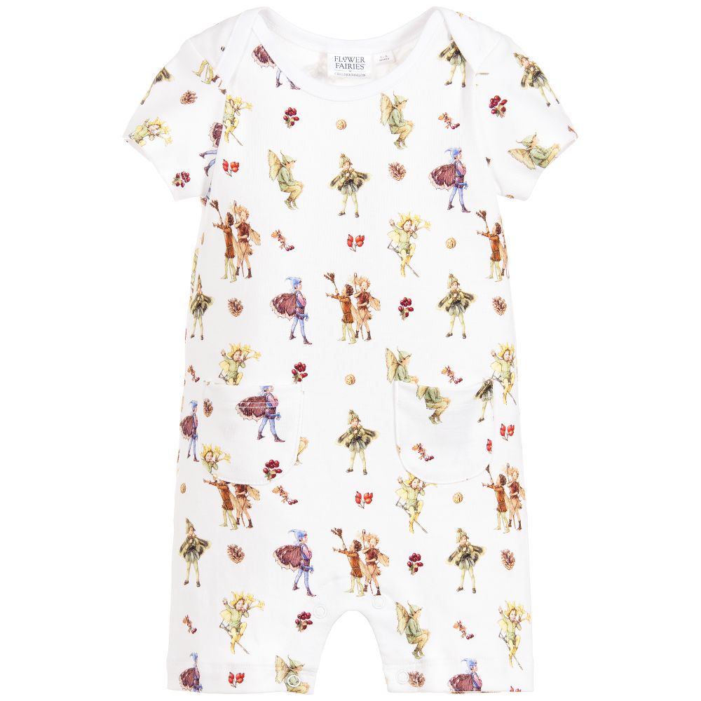 Flower Fairies™ by Childrensalon - Combi-short blanche en coton | Childrensalon