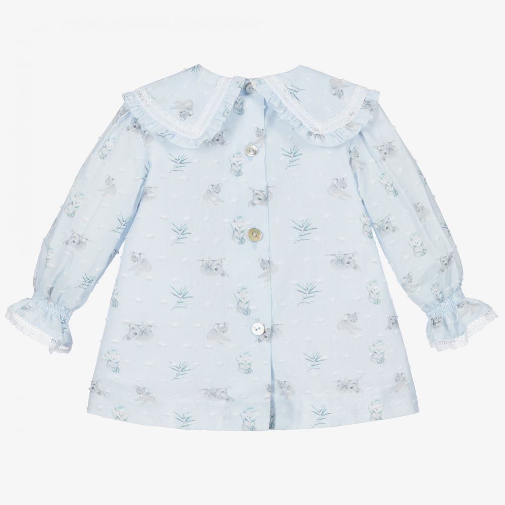 Foque-Платье и трусики из хлопка голубого цвета | Childrensalon Outlet