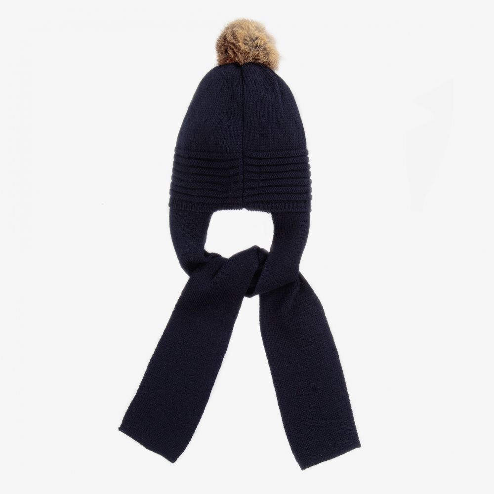 Foque - Blue Knit Hat & Scarf | Childrensalon