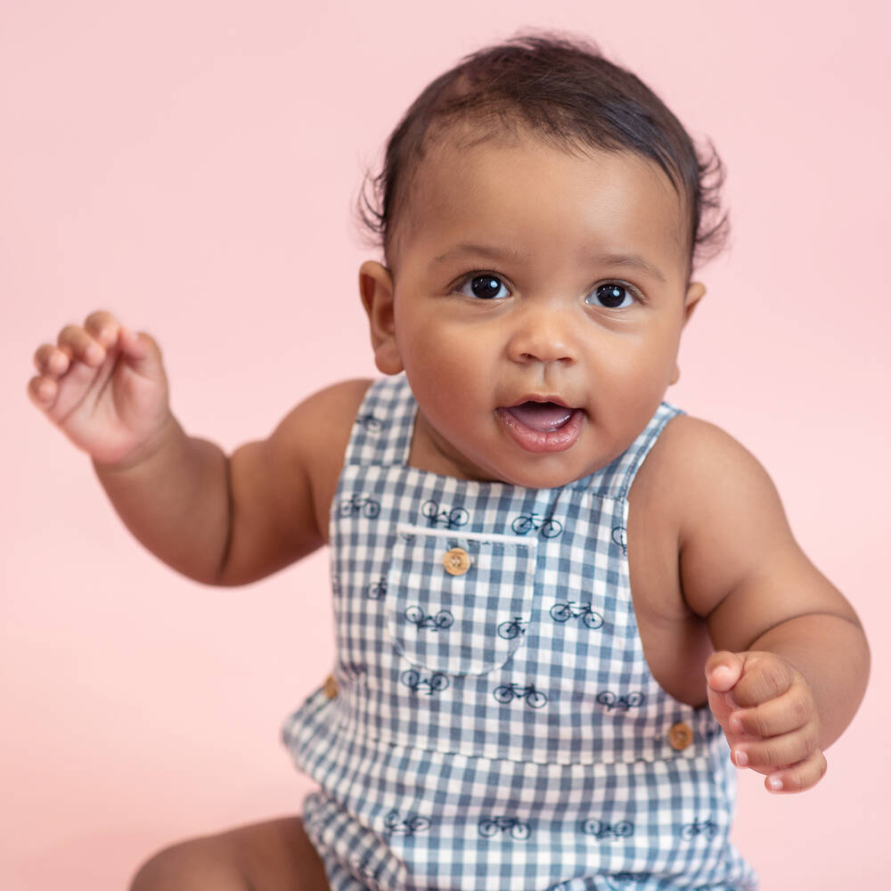 Foque-Бело-синий хлопковый песочник | Childrensalon Outlet