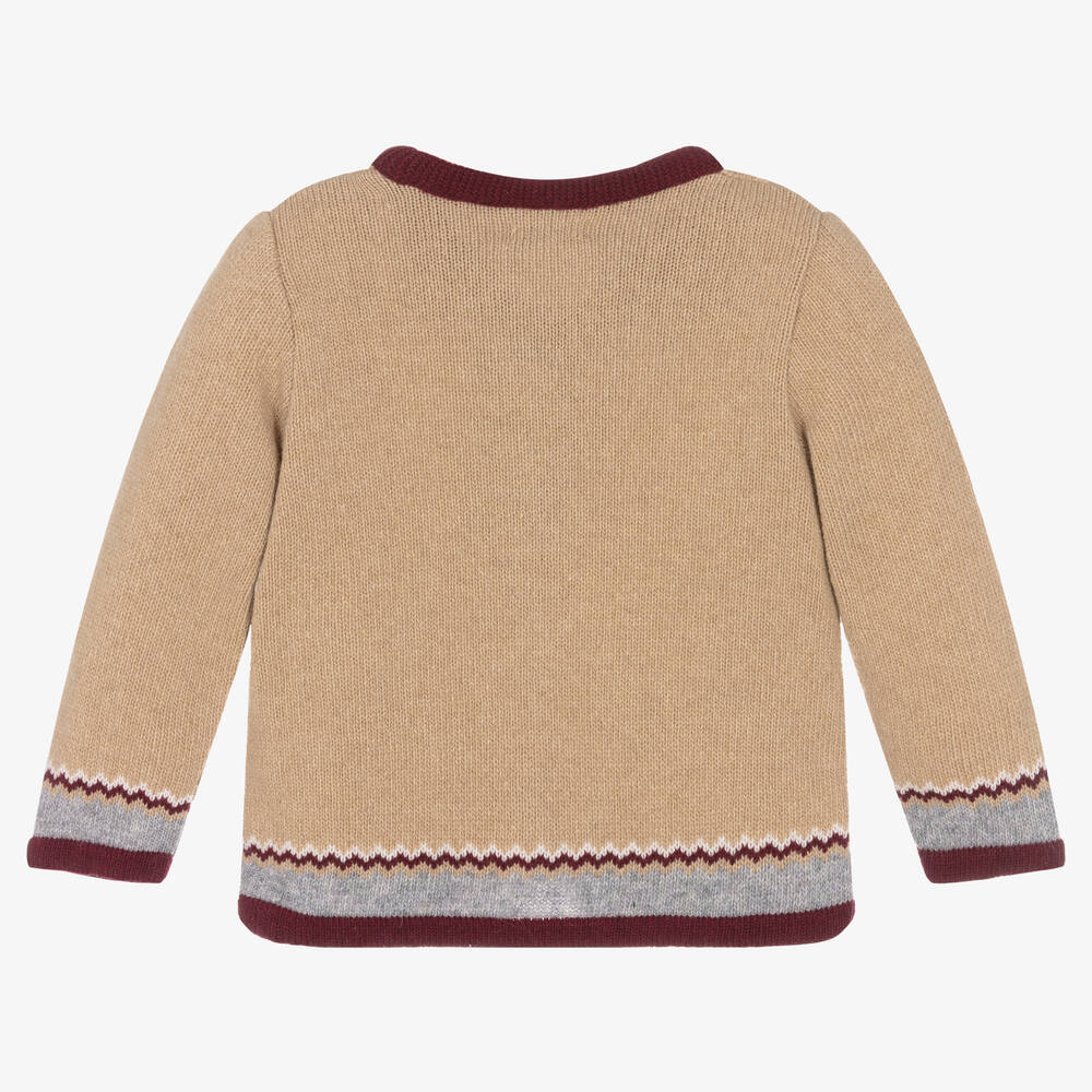 Foque-Boys Bleige Wool Knit Cardigan | Childrensalon Outlet