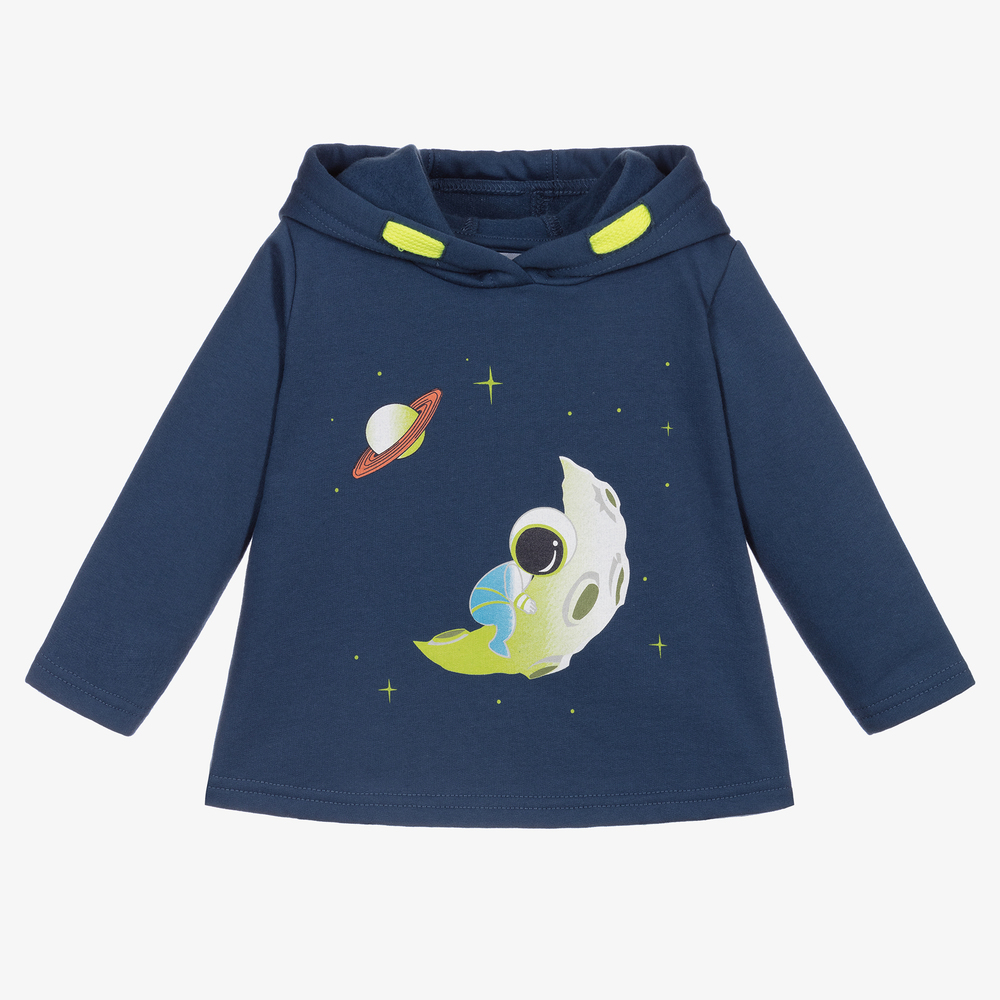 Foque - Sweat à capuche bleu Astronaute Garçon | Childrensalon