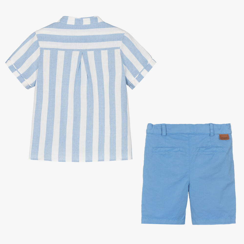 Foque-Рубашка и голубые шорты из хлопка | Childrensalon Outlet