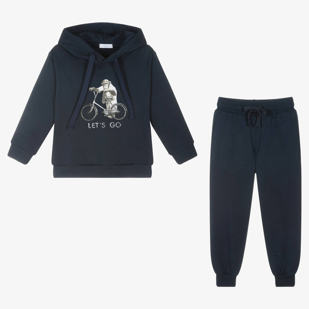 Foque-Синий спортивный костюм из хлопка для мальчиков | Childrensalon Outlet