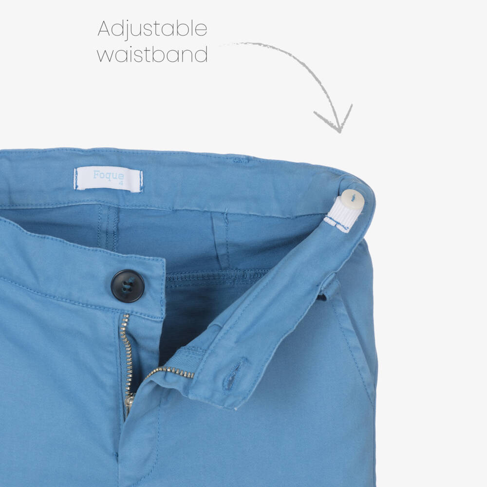 Foque-Boys Blue Shirt and Trousers Set | Childrensalon Outlet