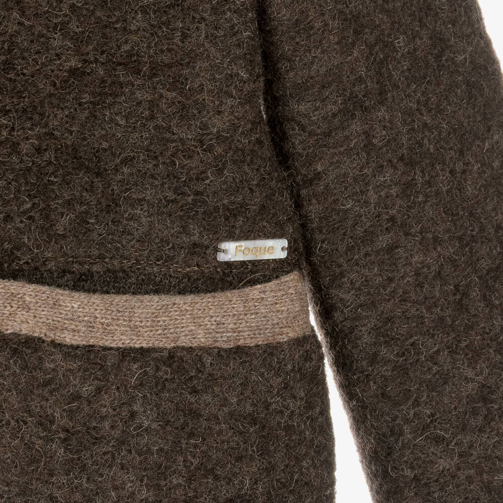 Foque-Пиджак из шерсти коричневый для мальчиков | Childrensalon Outlet