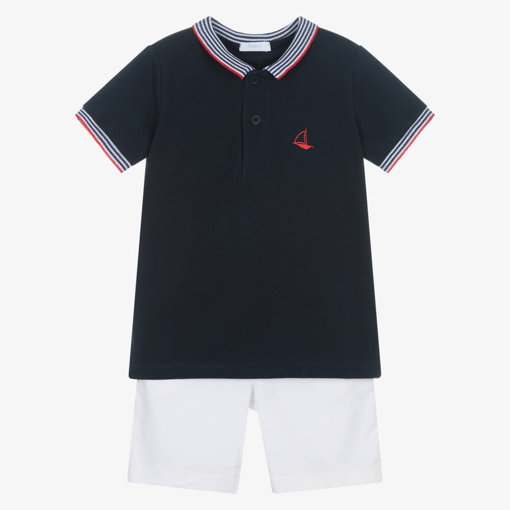 Foque-Классический синий и белый наряд для мальчиков | Childrensalon Outlet