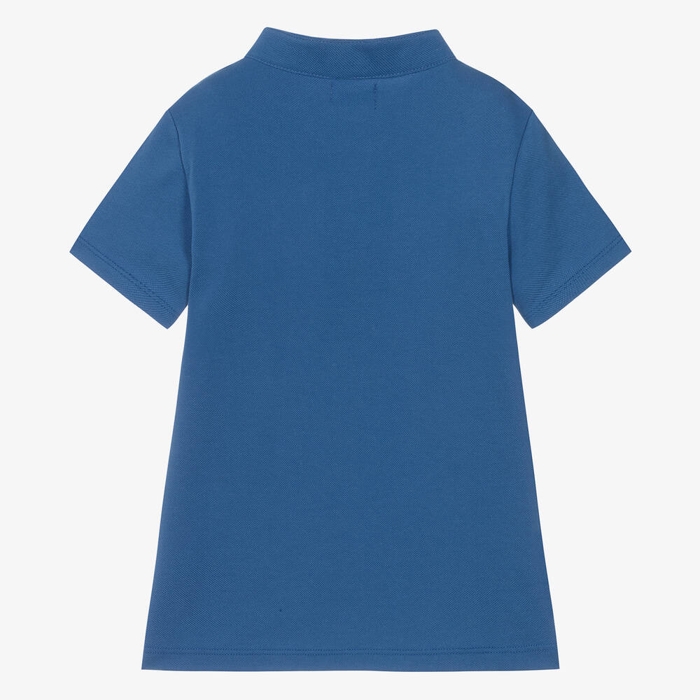 Foque-Boys Cobalt Blue Cotton Polo Shirt | Childrensalon Outlet