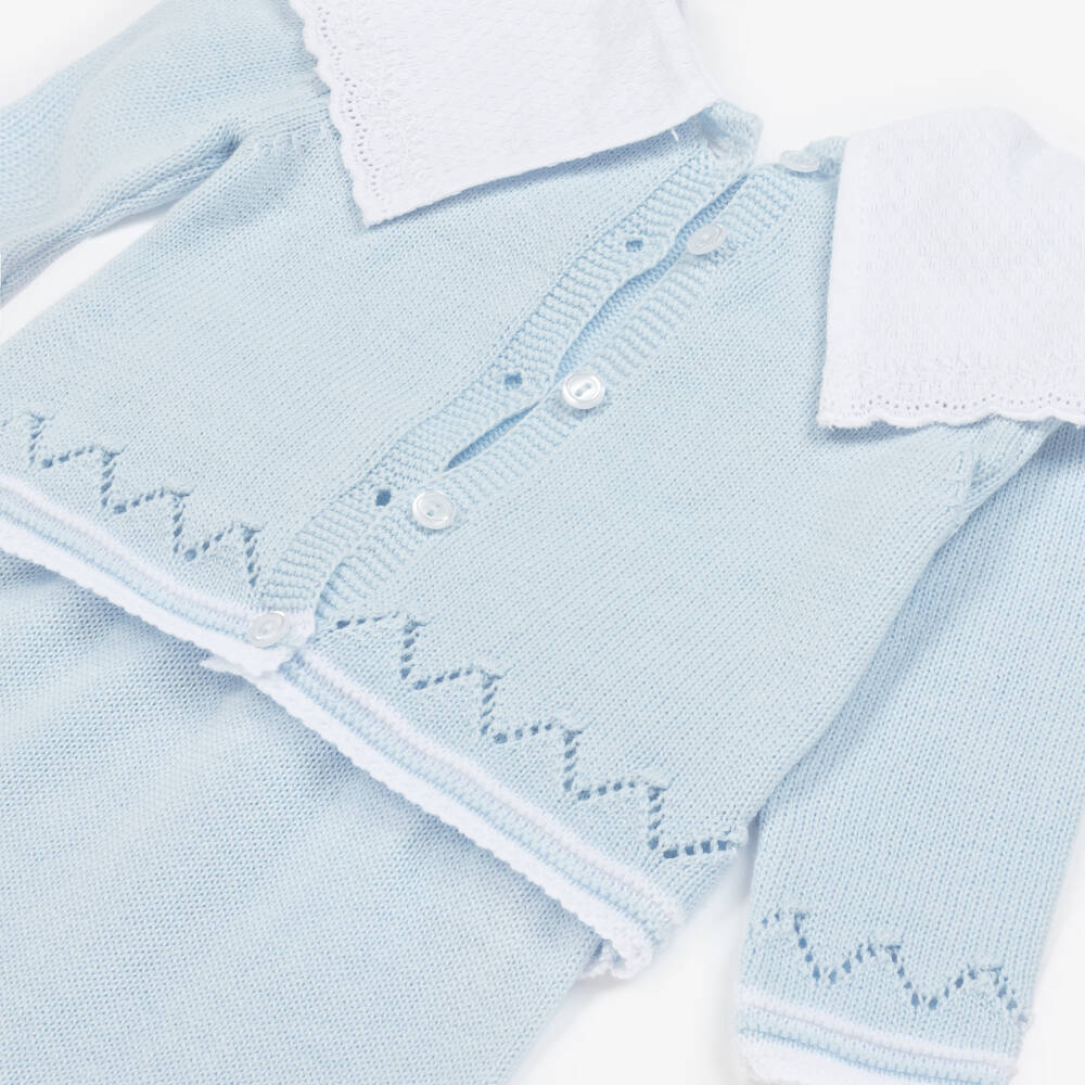 Foque-Комплект для мальчиков из хлопкового трикотажа синий | Childrensalon Outlet