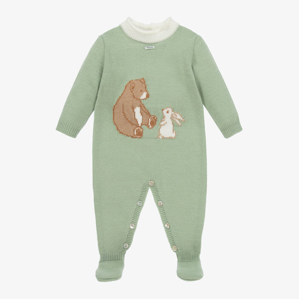 Foque-Boys Forest Knit Sleepsuit | Childrensalon Outlet