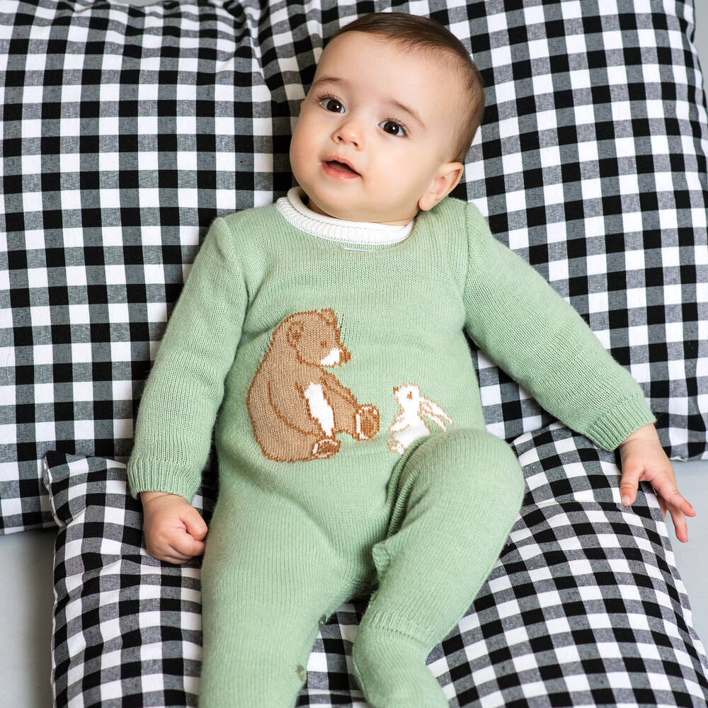 Foque-Boys Forest Knit Sleepsuit | Childrensalon Outlet