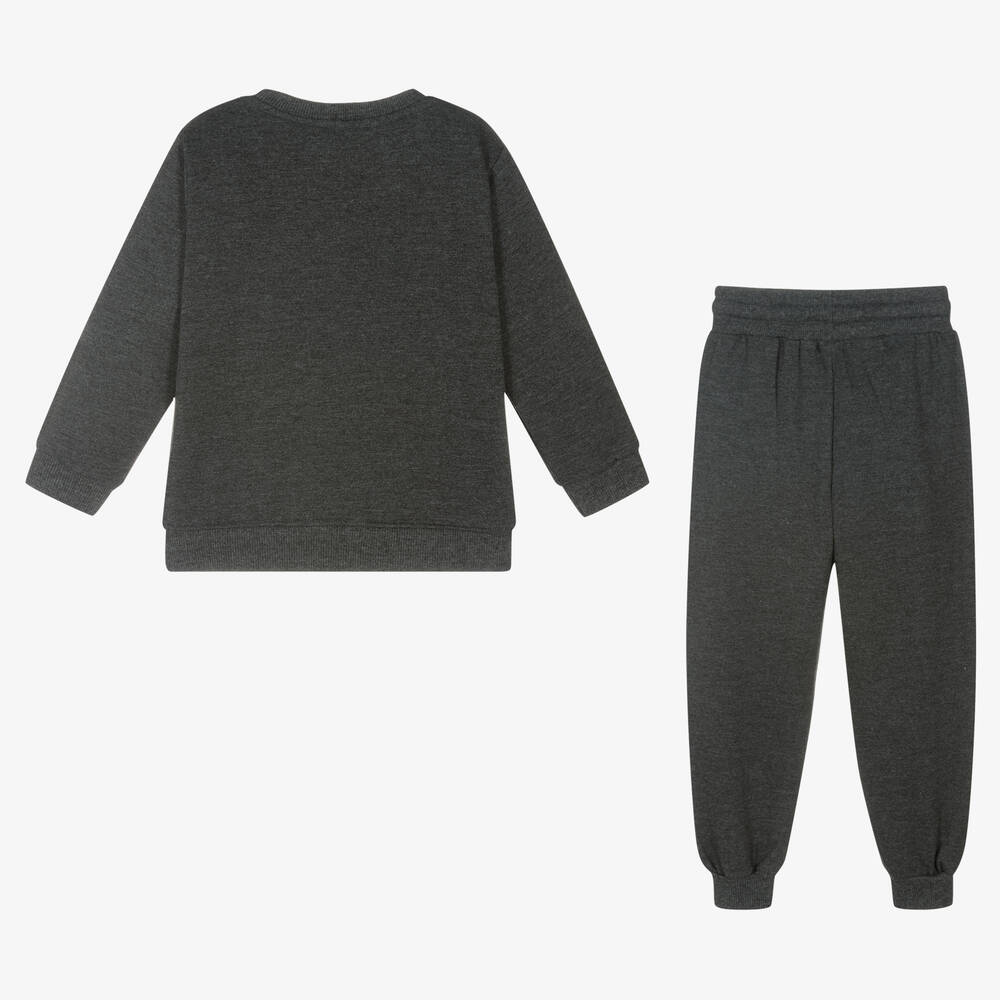 Foque-Серый спортивный костюм из хлопка для мальчиков | Childrensalon Outlet