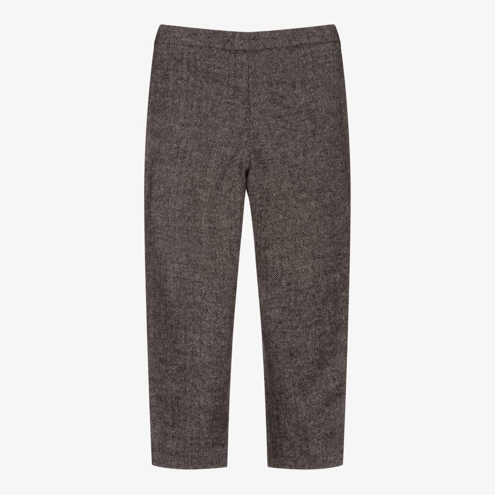 Foque-Boys Grey Cotton Trousers | Childrensalon Outlet