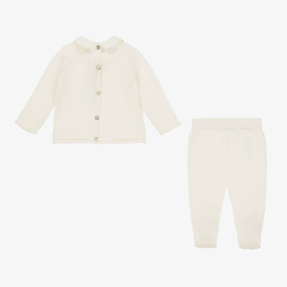 Foque-Boys Ivory Knit Two-Piece Set | Childrensalon Outlet