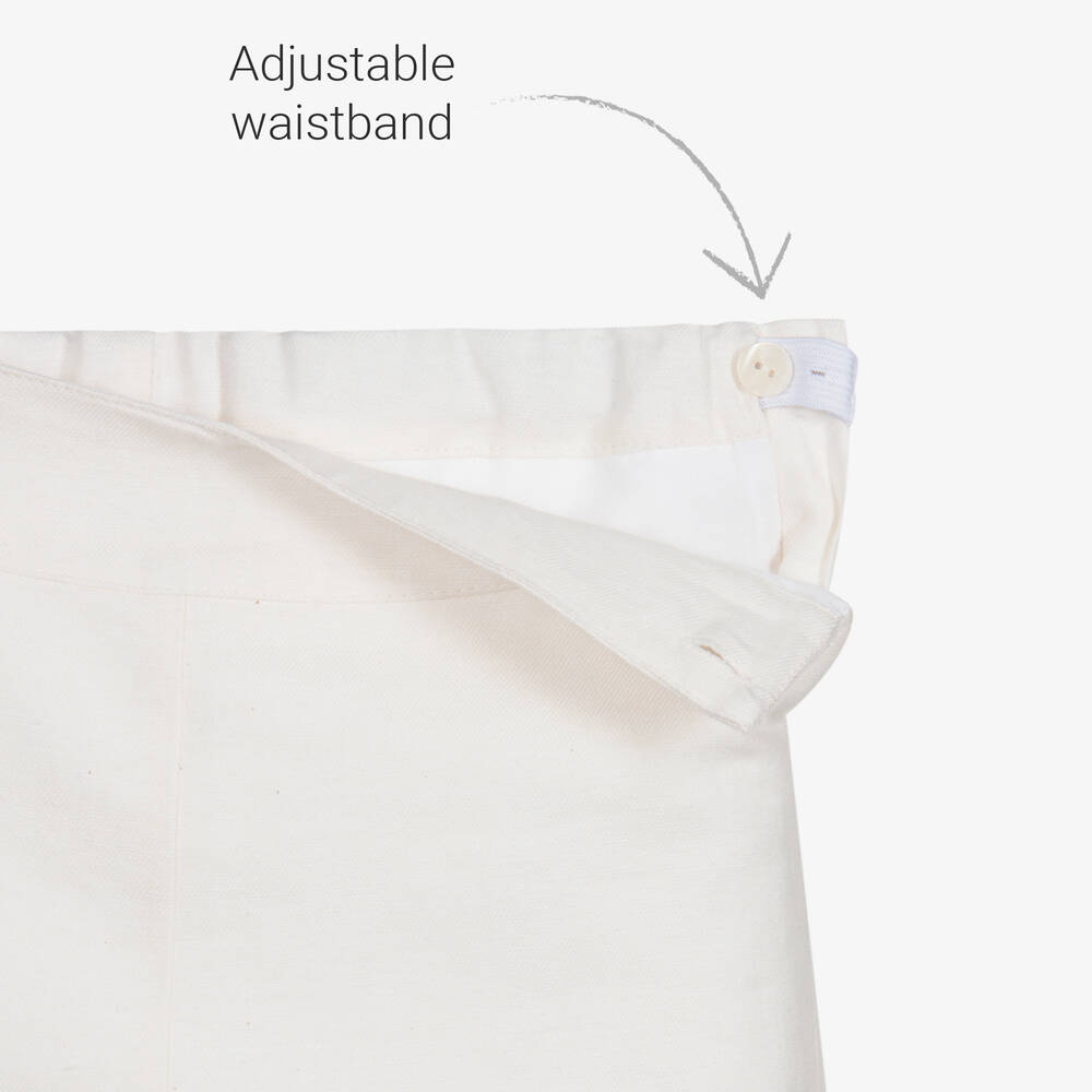 Foque-Комплект цвета слоновой кости и розового цвета с шортами для мальчиков | Childrensalon Outlet