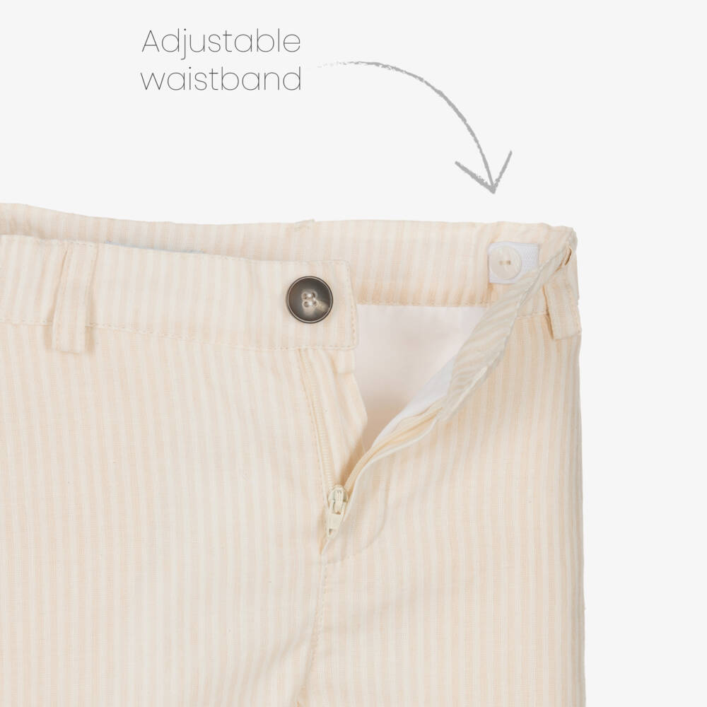 Foque-Boys Linen Blend Striped Ensemble | Childrensalon Outlet