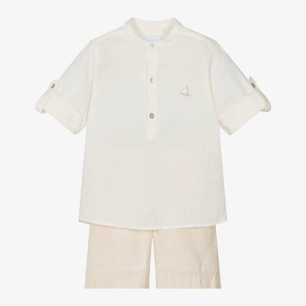 Foque-Льняной комплект в полоску для мальчиков | Childrensalon Outlet