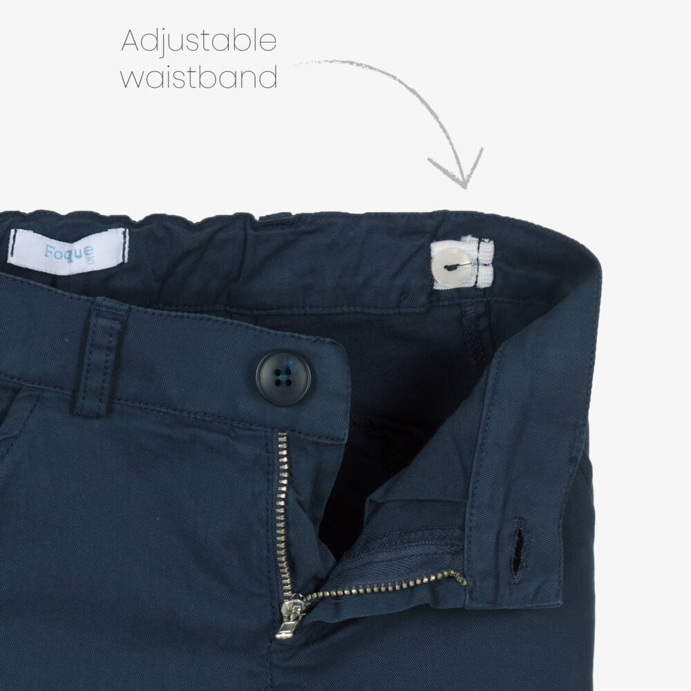 Foque-Boys Nautical Striped Shirt & Navy Shorts Set | Childrensalon Outlet