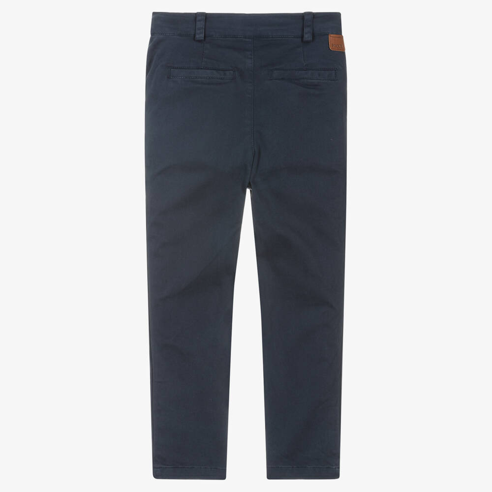 Foque-Boys Navy Blue Chino Trousers | Childrensalon Outlet