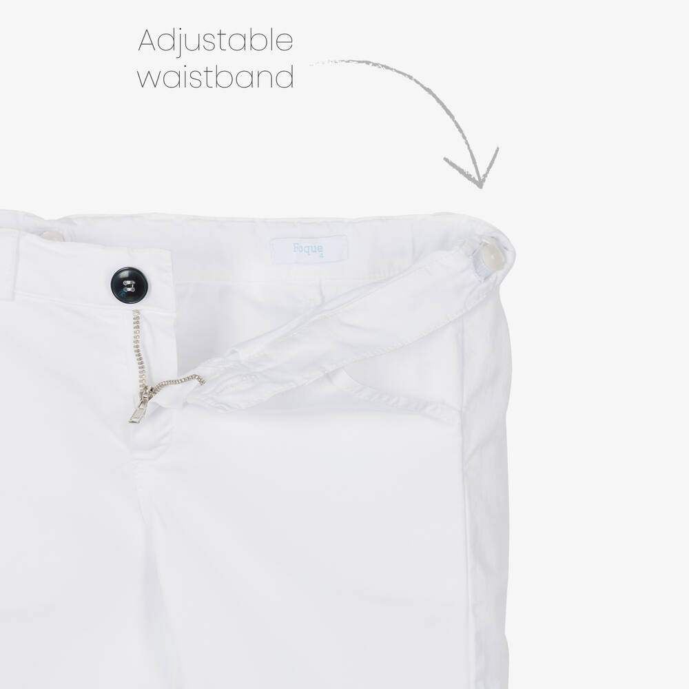 Foque-Boys Navy Blue Gingham Cotton Shorts Set | Childrensalon Outlet