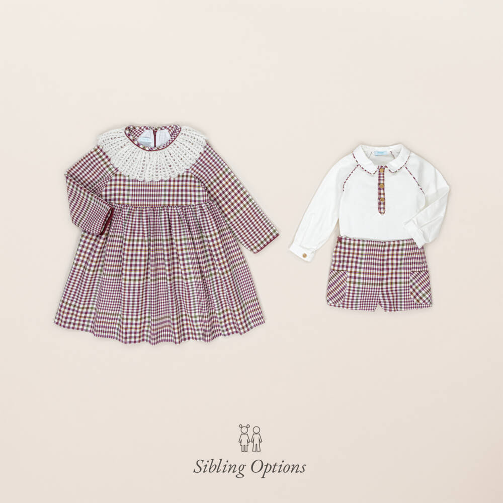 Foque-Boys Tartan Check Shorts Ensemble | Childrensalon Outlet