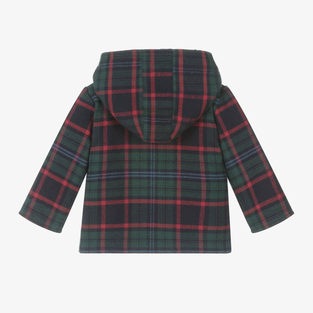 فوكيه-معطف بهودي تارتان لون أخضر للأولاد | Childrensalon Outlet