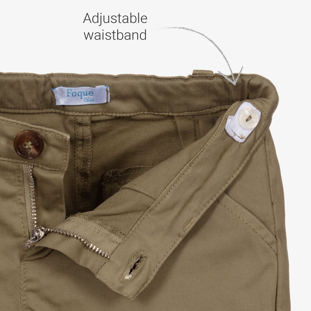 Foque-Бело-зеленый комплект с шортами для мальчиков | Childrensalon Outlet