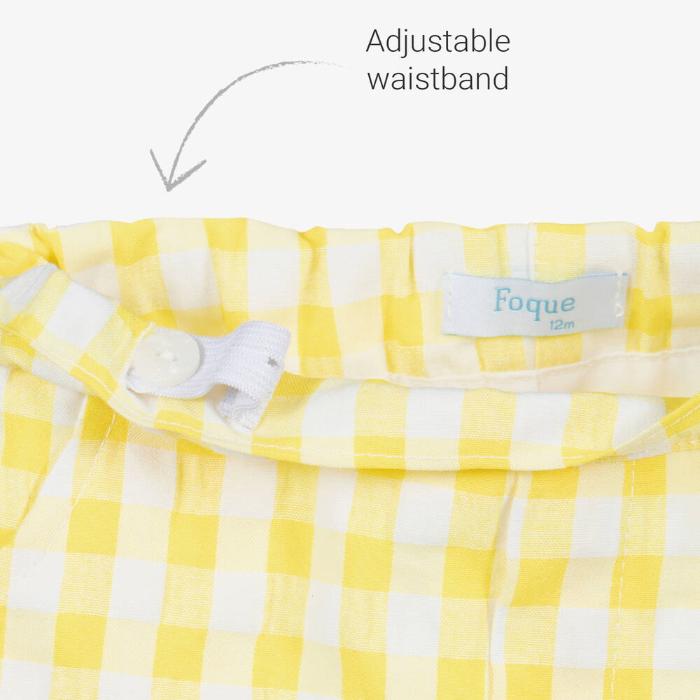 Foque-Комплект с шортами белого и желтого цвета для мальчиков | Childrensalon Outlet