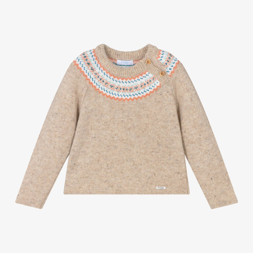 Foque-Boys Woollen Fair Isle Pullover | Childrensalon Outlet