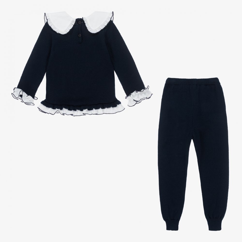 Foque-Синий трикотажный комплект с брюками для мальчиков | Childrensalon Outlet