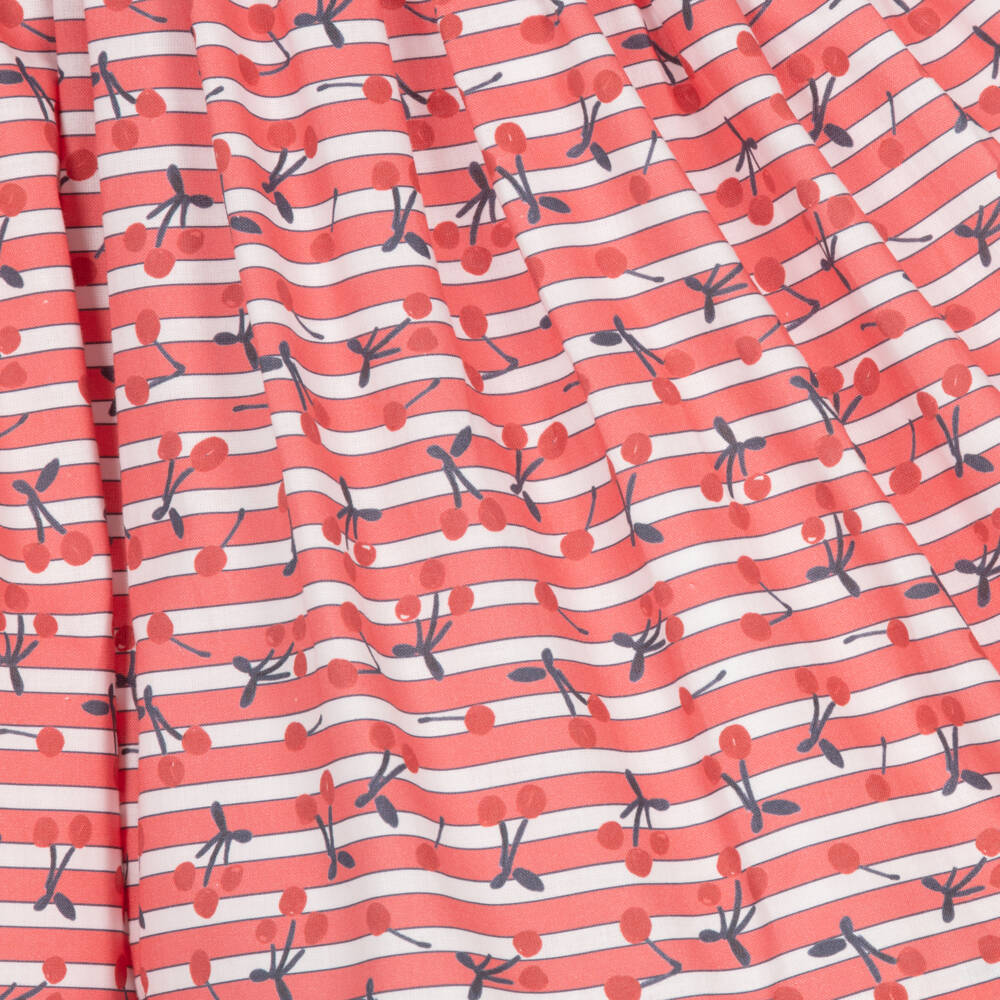 Foque-Girls Cherry Patterned Cotton Sundress | Childrensalon Outlet
