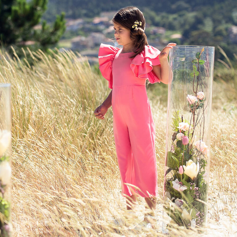 Foque Girls Knitted Jumper and Jam Pants main image 1