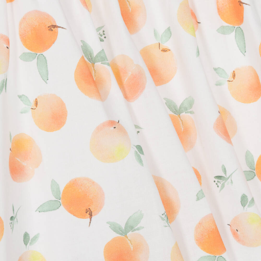 Foque-Платье из хлопка с персиковыми цветами для девочек | Childrensalon Outlet