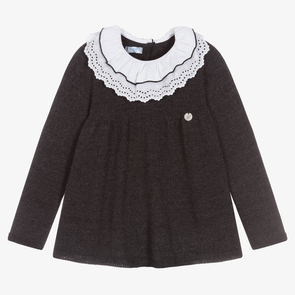 Foque - Темно-серый свитер для девочек   | Childrensalon