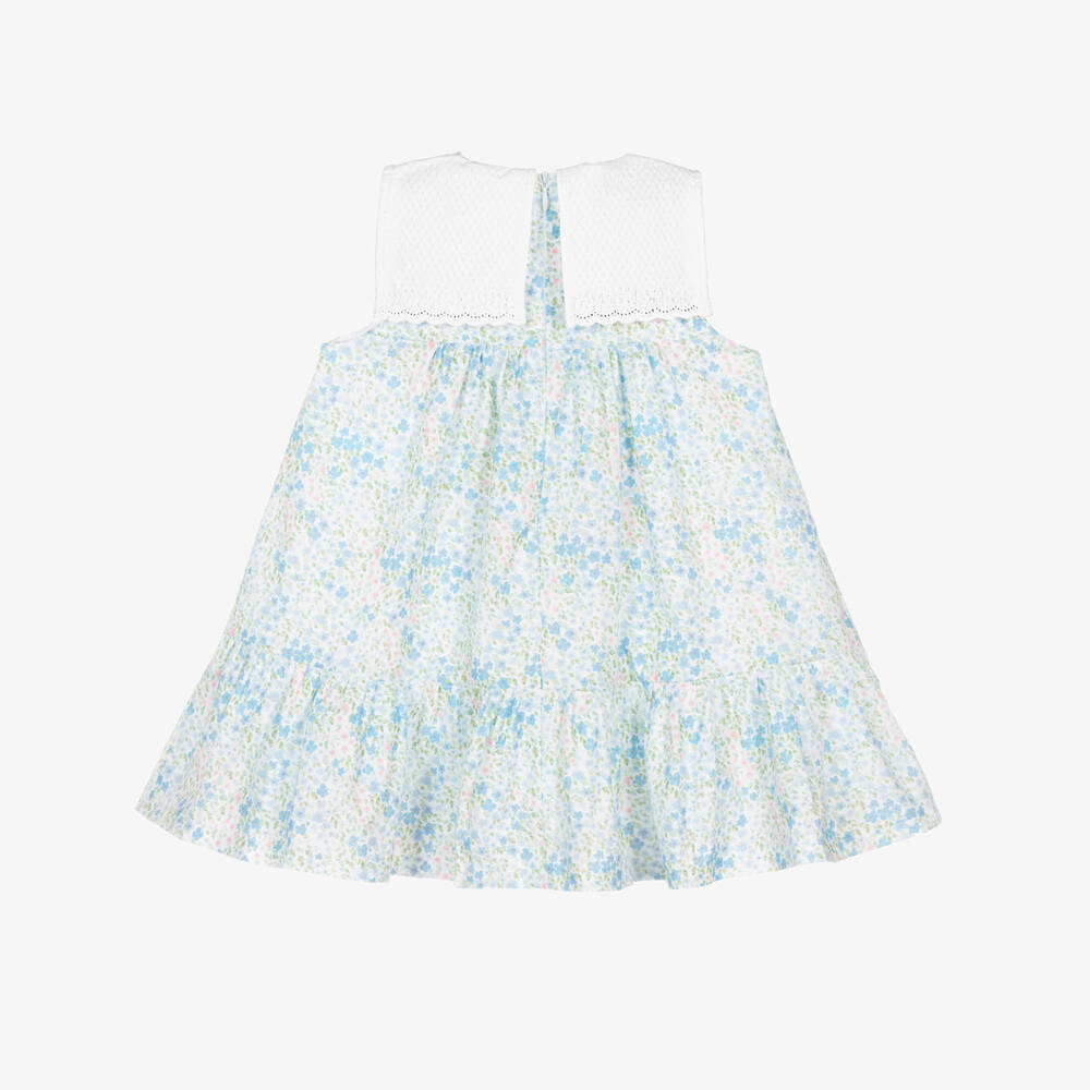 Foque-Нежный голубой наряд с цветами для девочек | Childrensalon Outlet