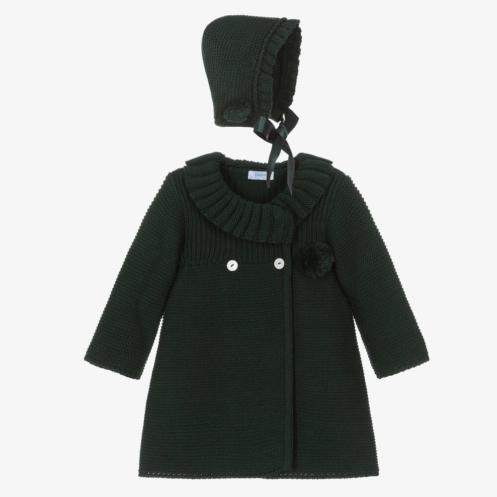 Foque - Ensemble manteau vert Fille | Childrensalon