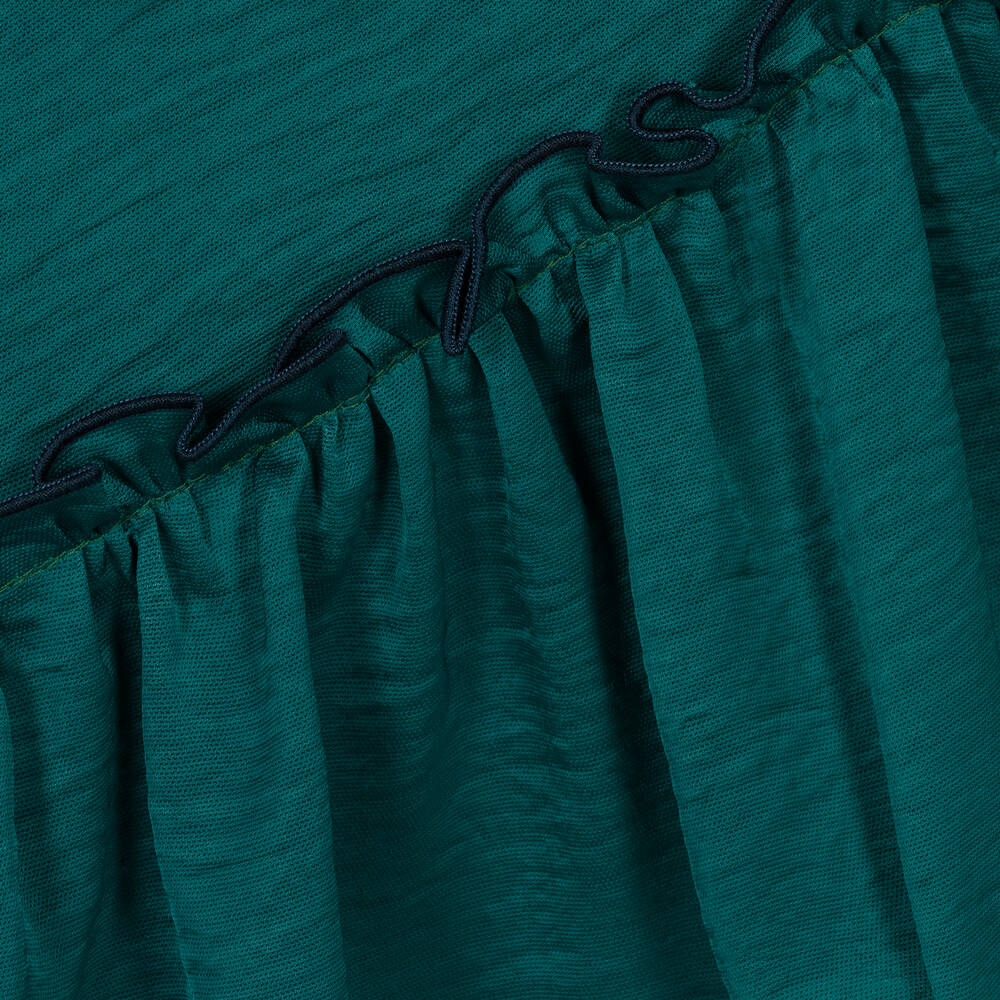 فوكيه-فستان ساتان لون أخضر | Childrensalon Outlet