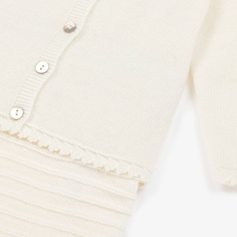 Foque-Girls Ivory Knit Outfit Set | Childrensalon Outlet