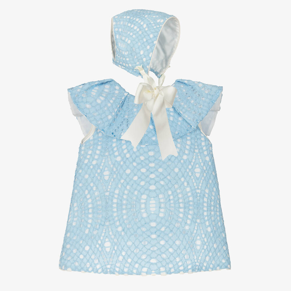 Foque-Голубой комплект с платьем для девочек | Childrensalon Outlet