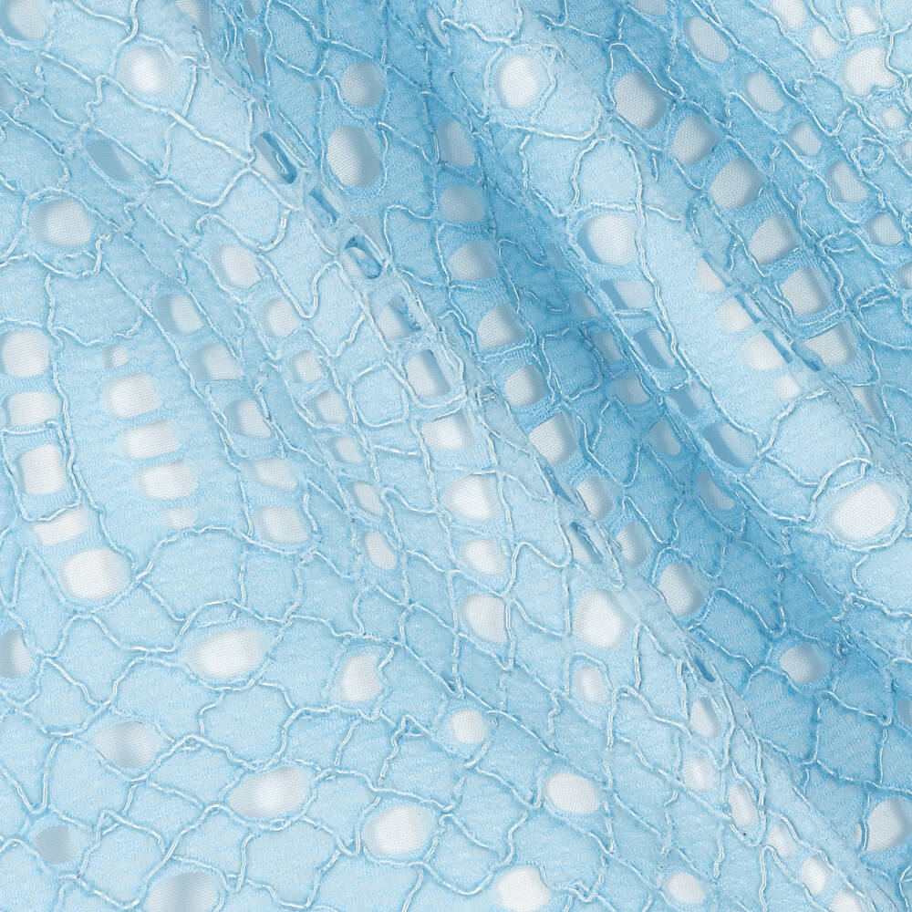 Foque-Girls Light Blue Lace Dress | Childrensalon Outlet