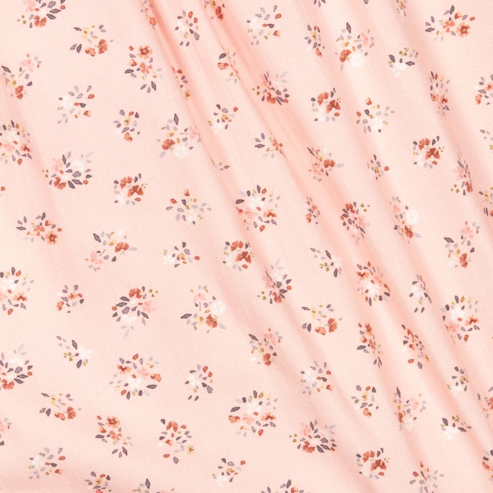 Foque-Girls Pink Floral Cotton Dress | Childrensalon Outlet