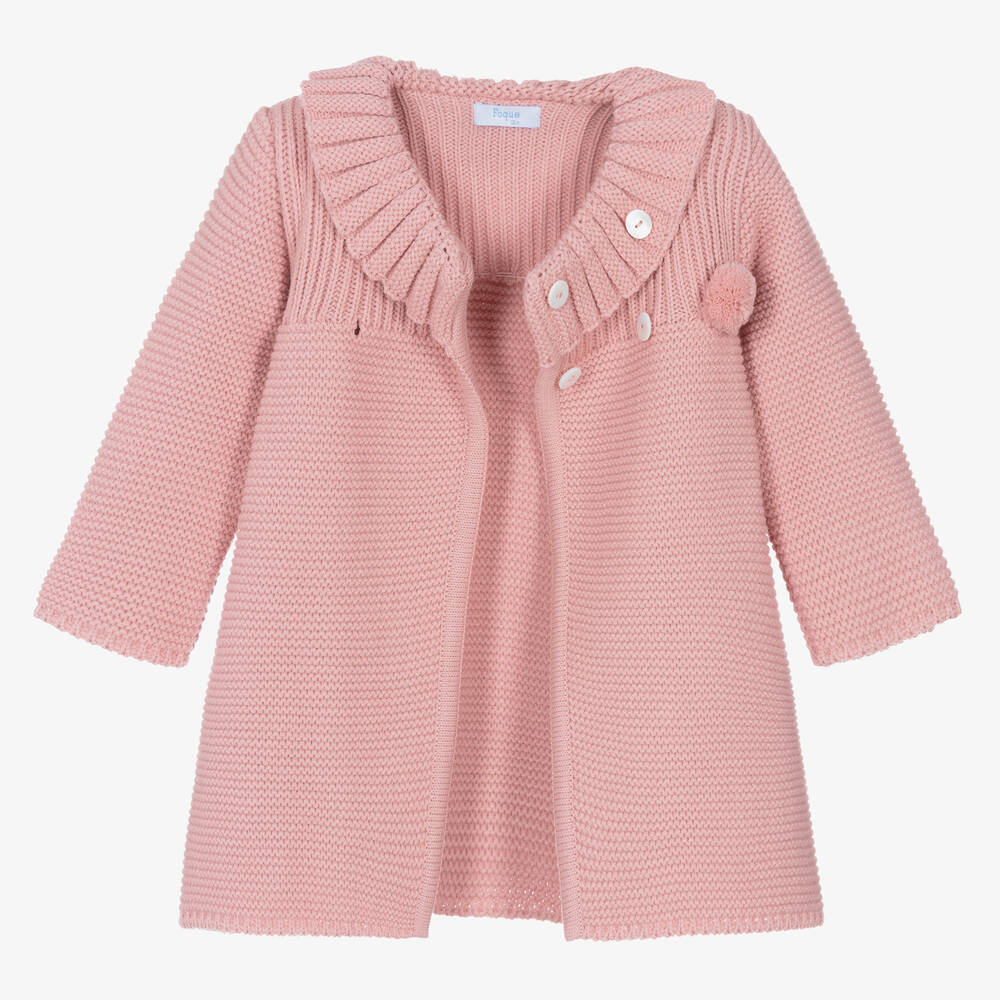 Girls knitted coat store
