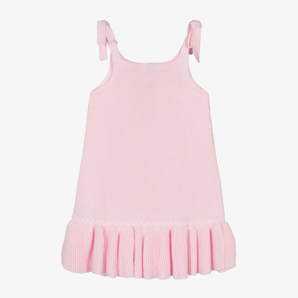 Foque-Розовое вязаное платье без рукавов для девочек | Childrensalon Outlet