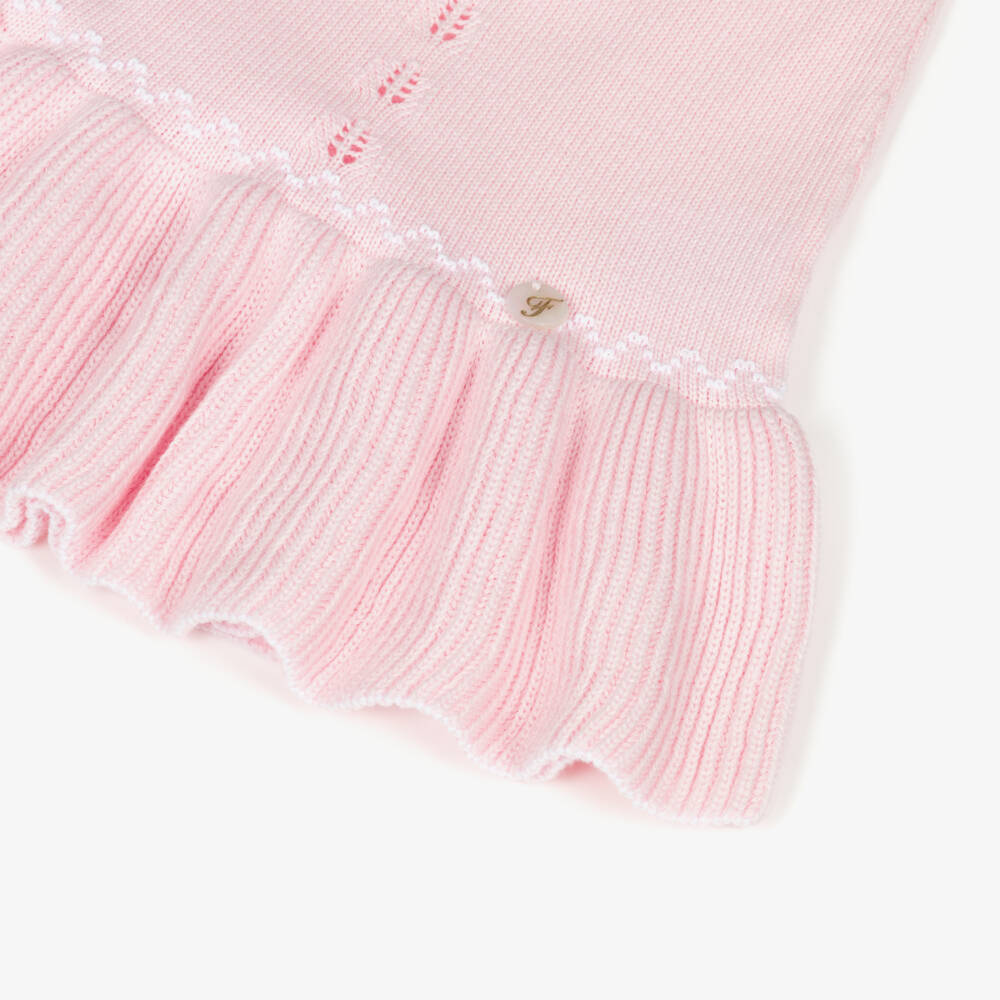 Foque-Розовое вязаное платье без рукавов для девочек | Childrensalon Outlet