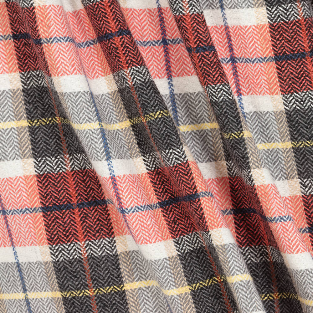 Foque-فستان مزيج قطن كاروهات لون أحمر | Childrensalon Outlet