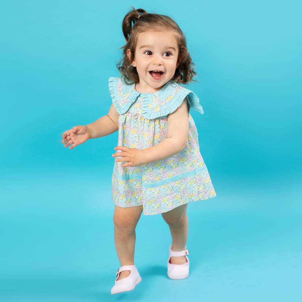 Foque-Платье с небесными цветами и оборками для девочек | Childrensalon Outlet