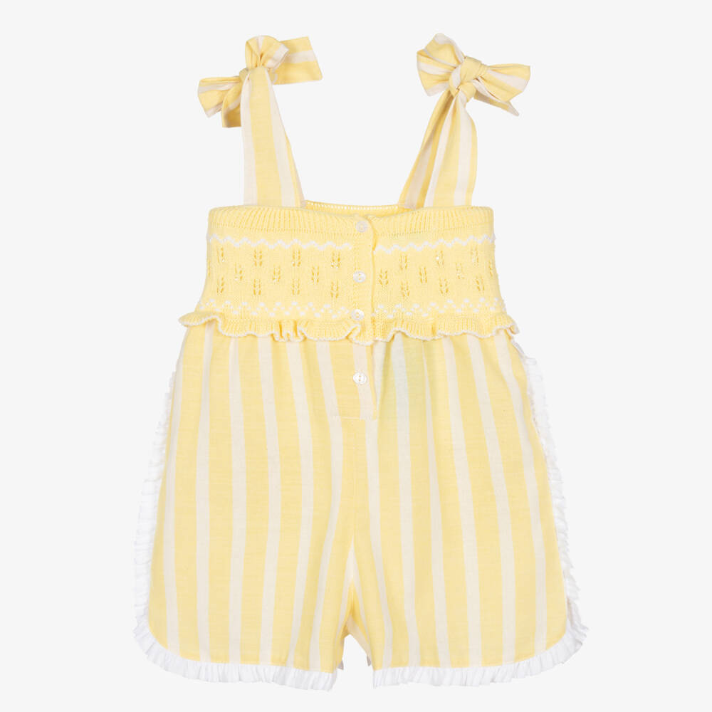 Foque-جمبسوت قطن مخطط بألوان الشمس للبنات | Childrensalon Outlet