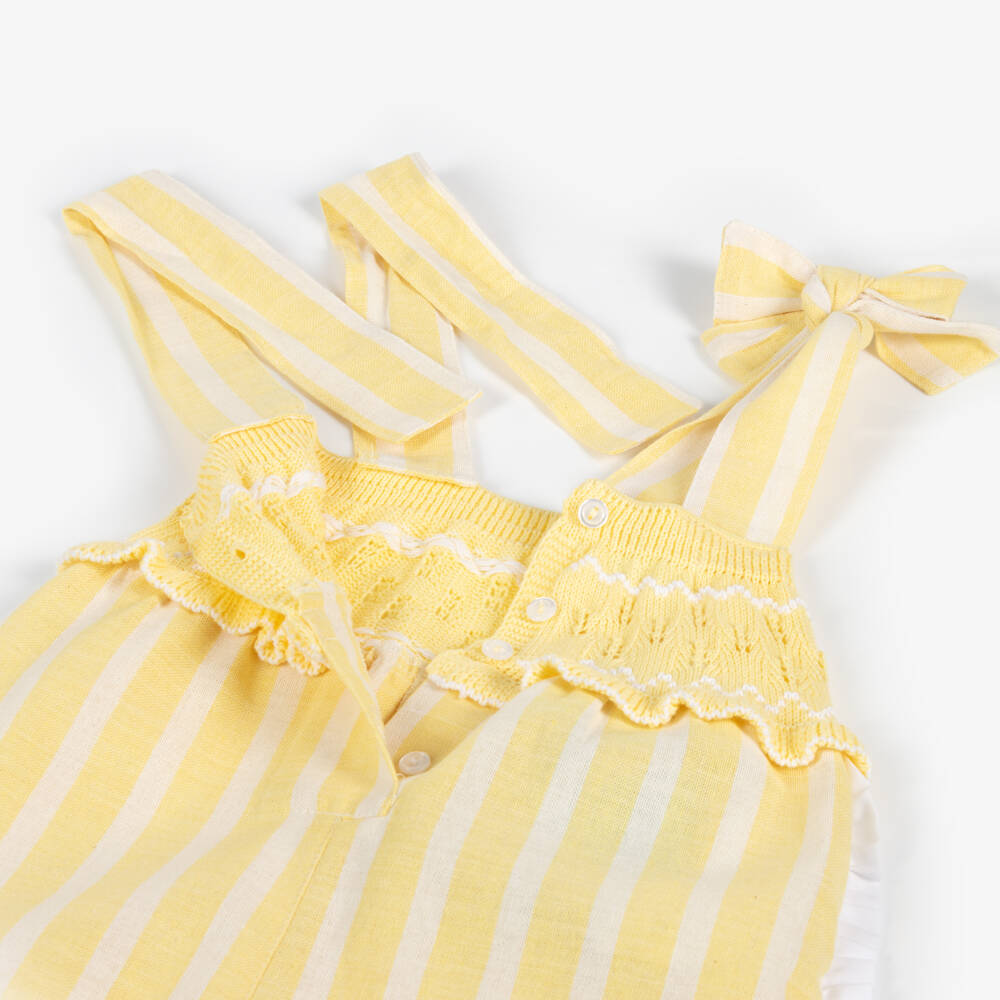 Foque-جمبسوت قطن مخطط بألوان الشمس للبنات | Childrensalon Outlet