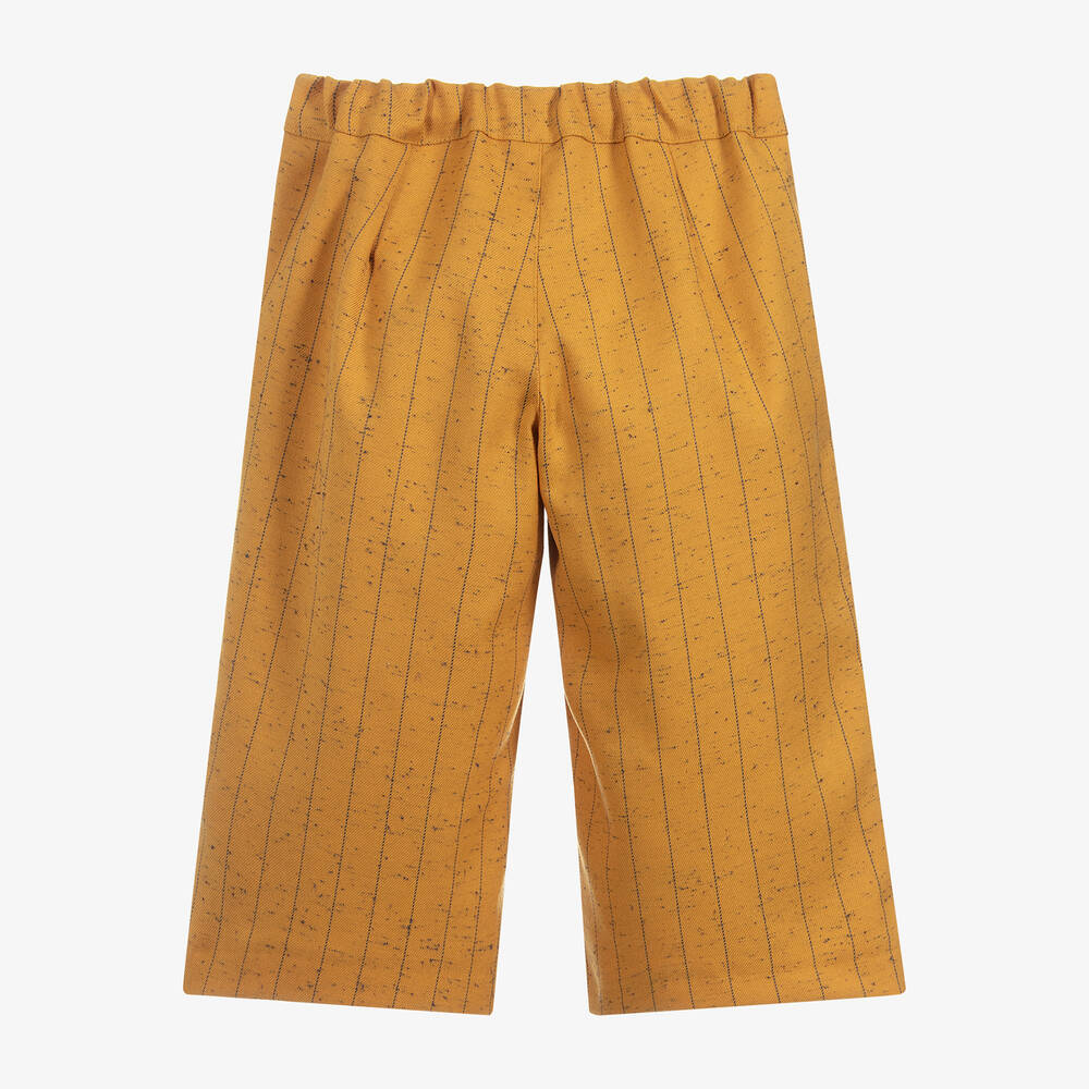 Foque-Girls Yellow Striped Culottes | Childrensalon Outlet