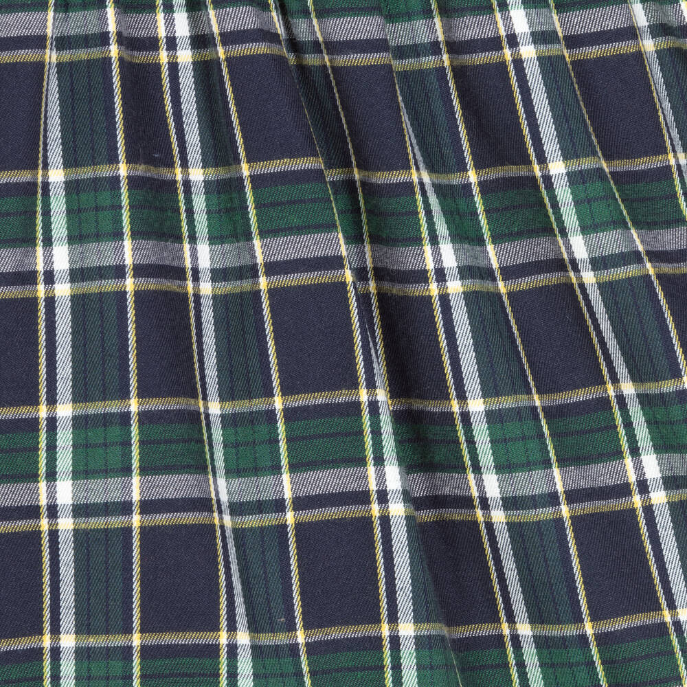 Foque-Сине-зеленое платье в клетку | Childrensalon Outlet